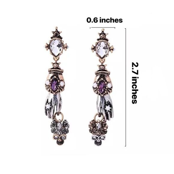 ✨Hand earrings 🖐🏻✨💀💎 - Picture 3 of 7